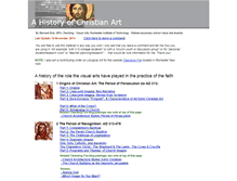 Tablet Screenshot of historyofchristianart.com